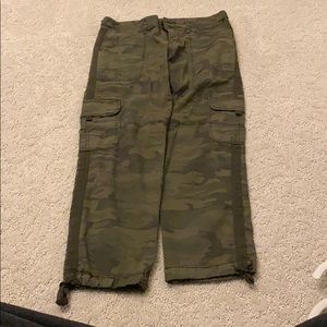 Sanctuary dark green camouflage cargo pants